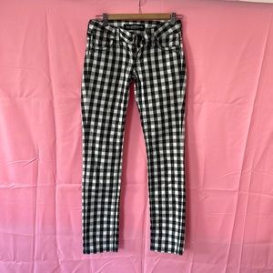 Levis checker black and white pattern pants